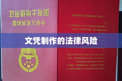 青原文凭制作的法律风险
