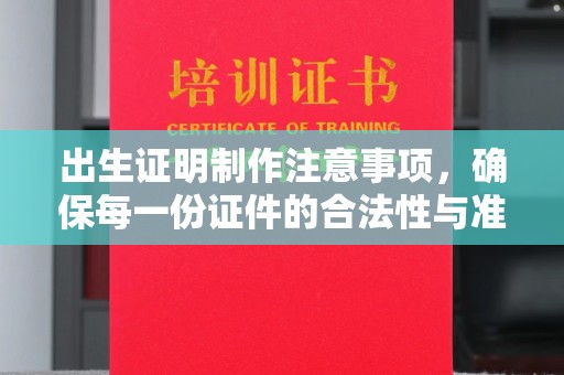 青原出生证明制作注意事项，确保每一份证件的合法性与准确性