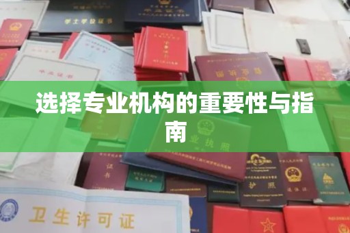 青原选择专业机构的重要性与指南